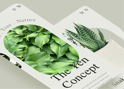 Shop Plants eCommerce App app application minimal minimalistic plants ui uiux