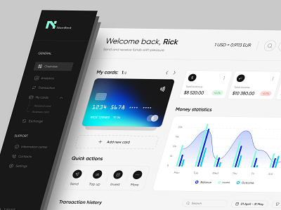 Online Banking Dashboard Concept ui ux webdesign