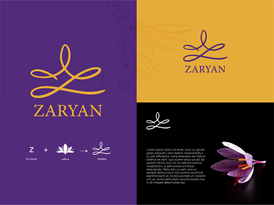 ZARYAN Logo Design art artwork brand identity concept branding design illustration logo
