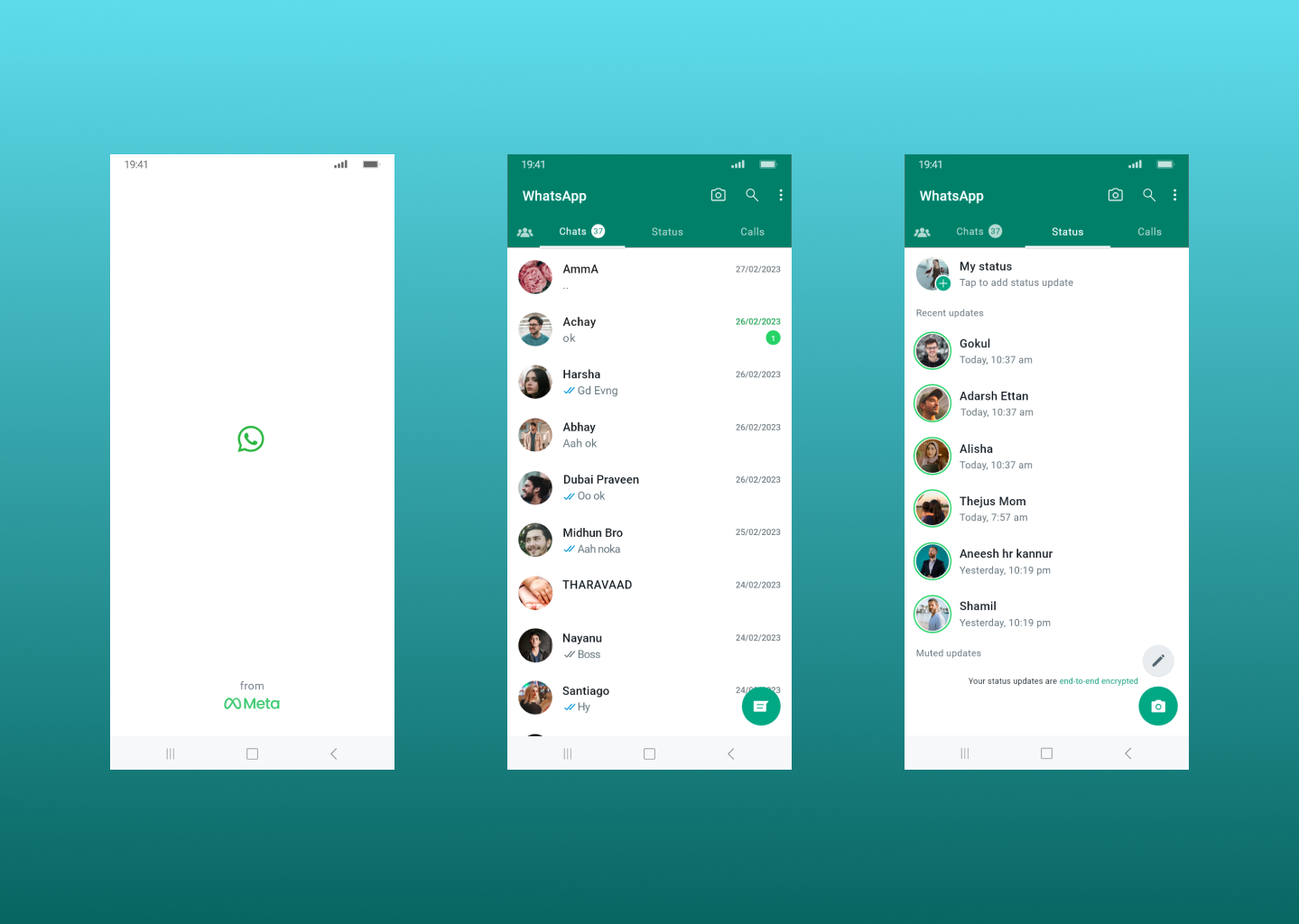 Whatsapp Mobile Design By Aswin Rajeev On Dribbble