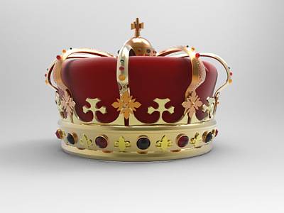 Crown 3d 3dmax 3dmodel 3dsmax crown design keyshot render