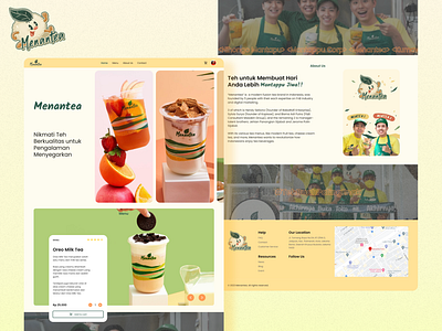 Menantea | Indonesian Tea Brand Landing Page baverage clean ui design design drink fnb food landingpage menantea ui ux webdesign website