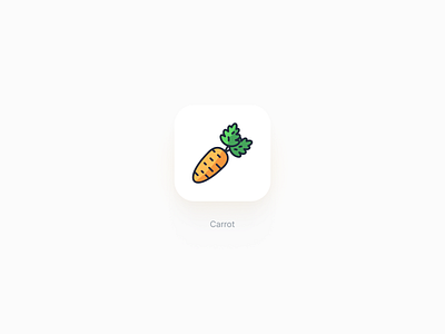 Carrot icon art carrot food icon icon set iconography illustration logo sticker vegerables