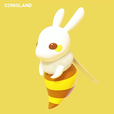 Beebits 3D modeling 3d animation bee blender blender3d bunny character character design rabbit
