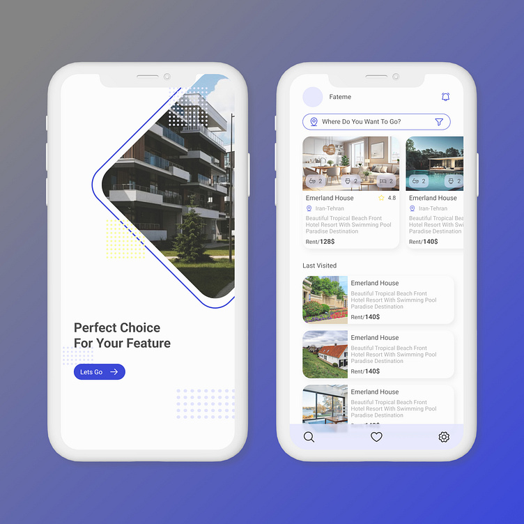 real estate by Fateme Rahimi on Dribbble