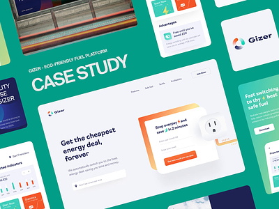 Gizer Case Study brand case study css design development front-end interface landing nocode product scroll service startup ui web webflow website