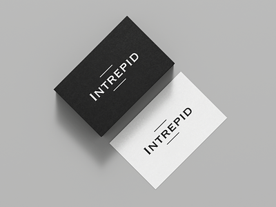 Intrepid cards branding business cards design graphic design illustration logo typography vector