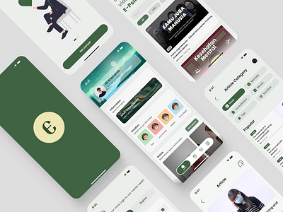 E-Psiko | Mental Healt App app article dashboard mental health on boarding splash screen ui video