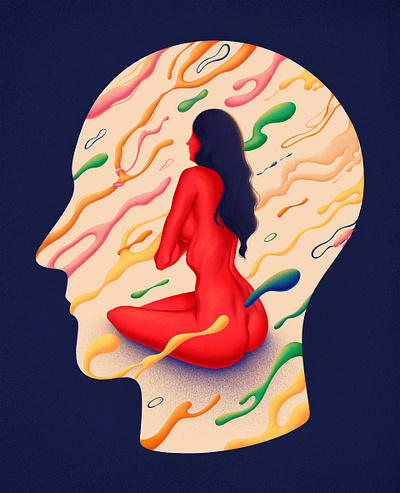 Transgender Inequality abstract anatomy body character design conceptual editorial editorial illustration elegant inspiration lgbtq love magazine mind portrait pride profile shapes surreal texture trangender