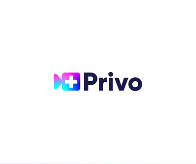 Privo. abstract branding design doctor graphic design illustration logo logo design tech typography vector video logo