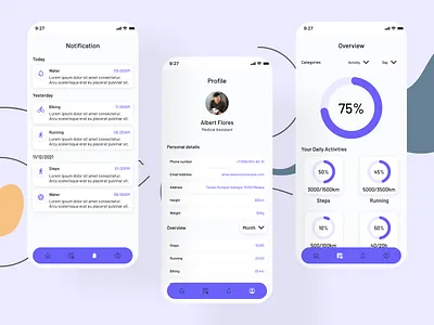 Health Application app app development app design appdesign mobileappdesign branding design graphic design illustration logo ui ux