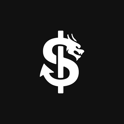 Dragon Dollar Logo animal banking business coin dollar dollarlogo dragon dragonlogo finance money s slogo sss