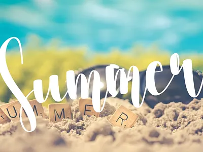 Summer Font app branding design font graphic design illustration logo ui ux vector
