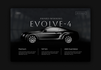 EVOLVE-4 Landing Page animation branding design figma graphic design information architecture ui ux