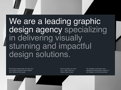 Agency Website Concept. animation branding design follow graphic design illustration logo portfolio studio ui uiux website