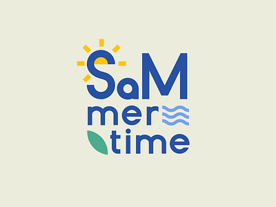 ☀️SaMmertime logo branding design graphic design identity logo