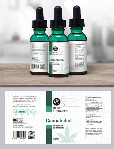 CBD Product Label Design