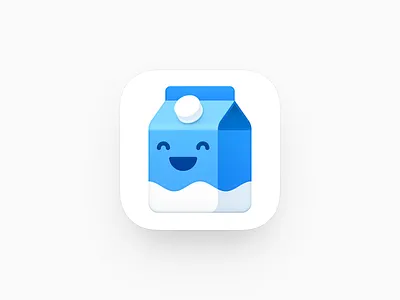Milk Carton Icon bigsur icon big sur icon dairy product emoticon ios icon iphone icon mac icon macos icon osx icon miling smile milk box milk carton operating system icon os icon package packing box realistic icon app icon sandor skeu icon skeuomorph icon skeuomorphism icon user interface icon ui icon gui