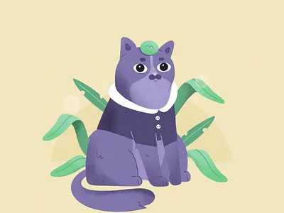 Blooming Cat 2d animation after effects animal animation bloom bouquete cartoon cat character design cute digital drawing digitalart flowers illustration motion design plants procreate vector