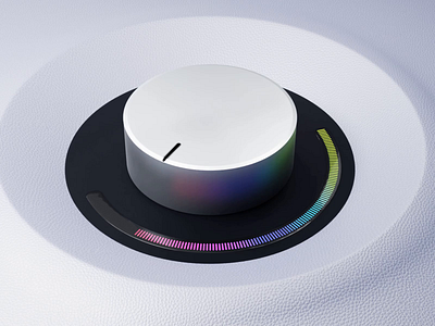 3D Knob | Light theme 3d 3d design 3d knob 3d product design animation app design application cool animation design luxury minimal motion graphics premium product design spatial design spatial designer ui vr vr design