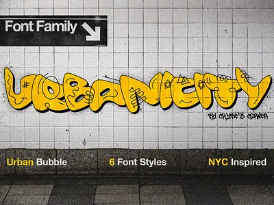 Urbanicity | NY Inspired Bubble Font branding design download font fonts free free download graphic design otf typeface