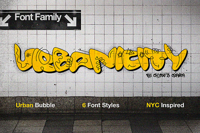 Urbanicity | NY Inspired Bubble Font branding design download font fonts free free download graphic design otf typeface
