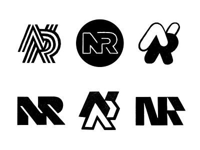 NR Sketches / WIP design letter logo logotype mark monogram nr nr logo symbol typography
