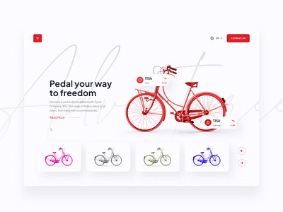 Cycle Web Header UI branding figma graphic design landing page ui ux web website