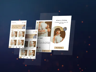 iClothings app design clothings design e commerce illustration positive concept ui uiux user interface ux