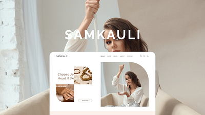 Jewellery Shop Landing Page | Samkauli | Re-design design ui ux