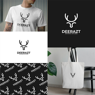 Deerazt Logo animal logo art brand brand design branding company deer logo design graphic graphic design icon illustration logo logo design mascot symbol vector