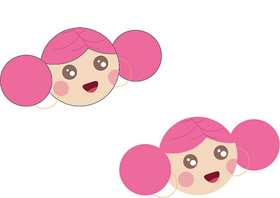 Candy girl animation graphic design illustration logo