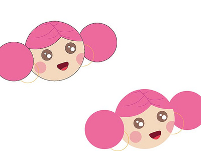 Candy girl animation graphic design illustration logo