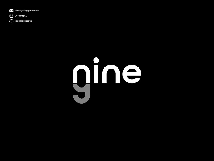 Nine | Nine9 Logo | Nine Wordmark Logo Design (Unused) by Akash Gfx on ...
