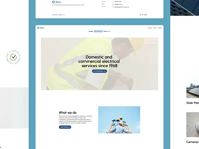 Framer template website for local business owners ๐ท electrician framer handyman local business plumber site small business sme template web web design website