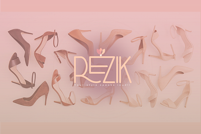 REZIK Heels-Brand identity branding design graphic design illustration logo typography vector