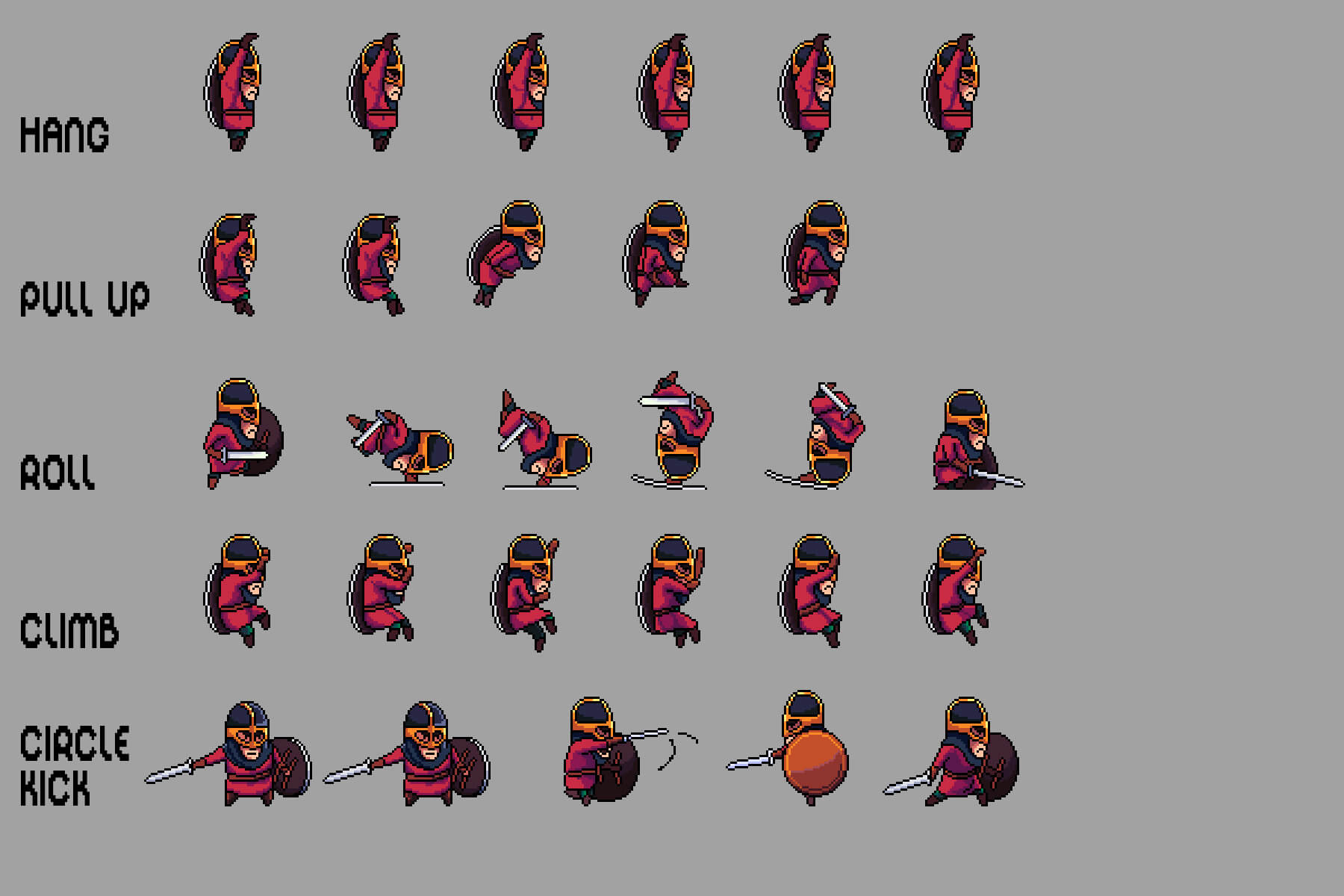 Warrior Sprite Sheets Pixel Art Pack 2 by 2D Game Assets on Dribbble