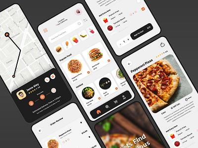 Food Delivery App app branding delivery design fast food food food app mobile mobile app ui ui design