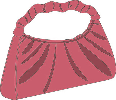 Pink retro bag animation graphic design