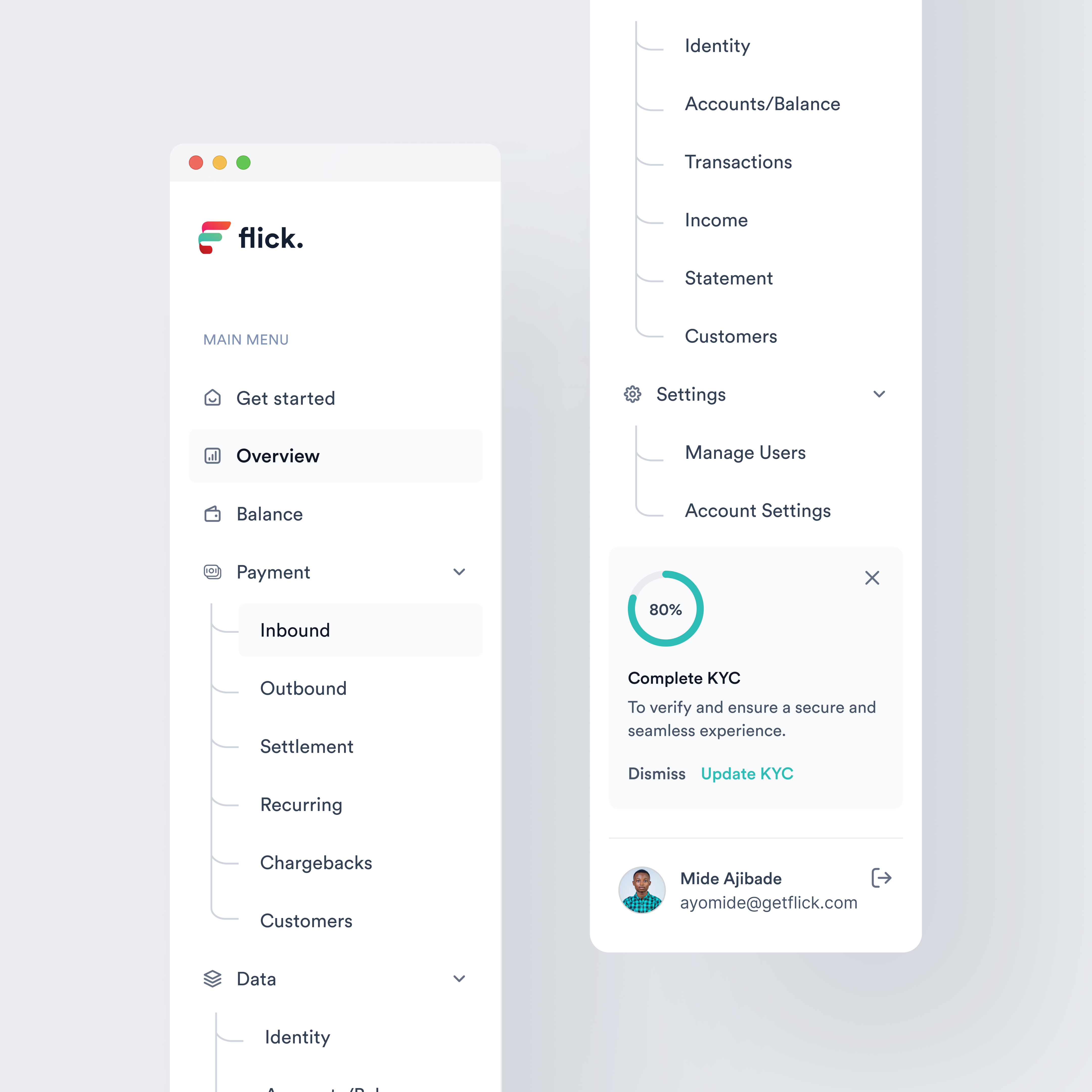 Sidebar navigation — Flick UI 3d animation branding design graphic design illustration logo mobile app design mobile design mobile ui mobile ui design motion graphics ui ui design uiux