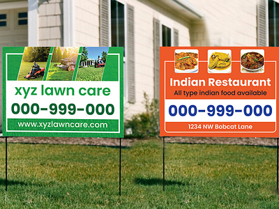 Business Yard Sign & Lawn Sign design branding graphic design lawn sign yard yardsign