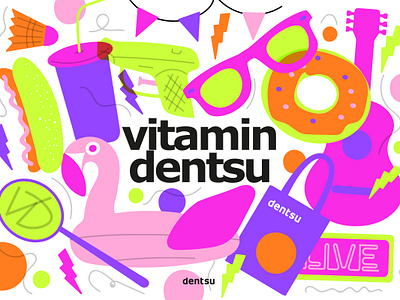 Illustration for Dentsu design graphic design illustration key visual