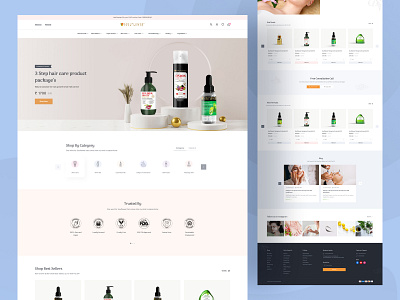 Soulflower - Cosmetic eCommerce Landing Page beauty beauty product beauty salon cosmetic cosmetics cosmetics ecommerce cosmetology hair spa landing page lipstick make up makeup online store product page skin skin care skincare cosmetic spa salon