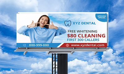 Dental billboard design banner billboard branding design fiverr graphic design new social media post