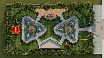 Park Landscape Design 3d lanscape 3d rendering landscape area landscaping park landscaping
