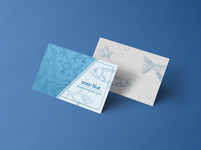 /visit card for seafood restaurant/ design fish food graphic design illustration restaurant sea seafood shop