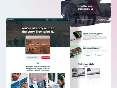 Travel books - Product page book detail page order product swash ui ux web