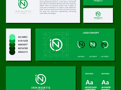 IND monogram app branding design graphic design icon logo ui vector