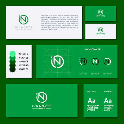 IND monogram app branding design graphic design icon logo ui vector
