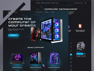 PC Assembly Pro app application computerconstructor dashboard pcbuilderdesign ui uiuxdesign uxui webdesigner